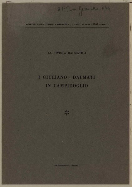 I giuliano-dalmati in Campidoglio